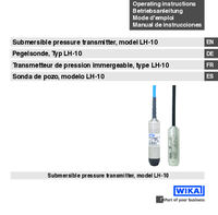Thumbnail of document Manual - LH-10 Submersible Pressure Transmitter